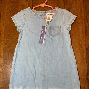 Artisan*Ny 4T Toddler Kids blue‎ and white summer dress blue ombré NWT
